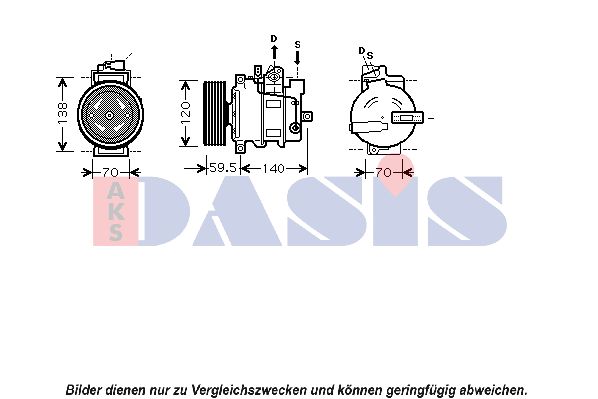 AKS DASIS Kompressori, ilmastointilaite 850068N